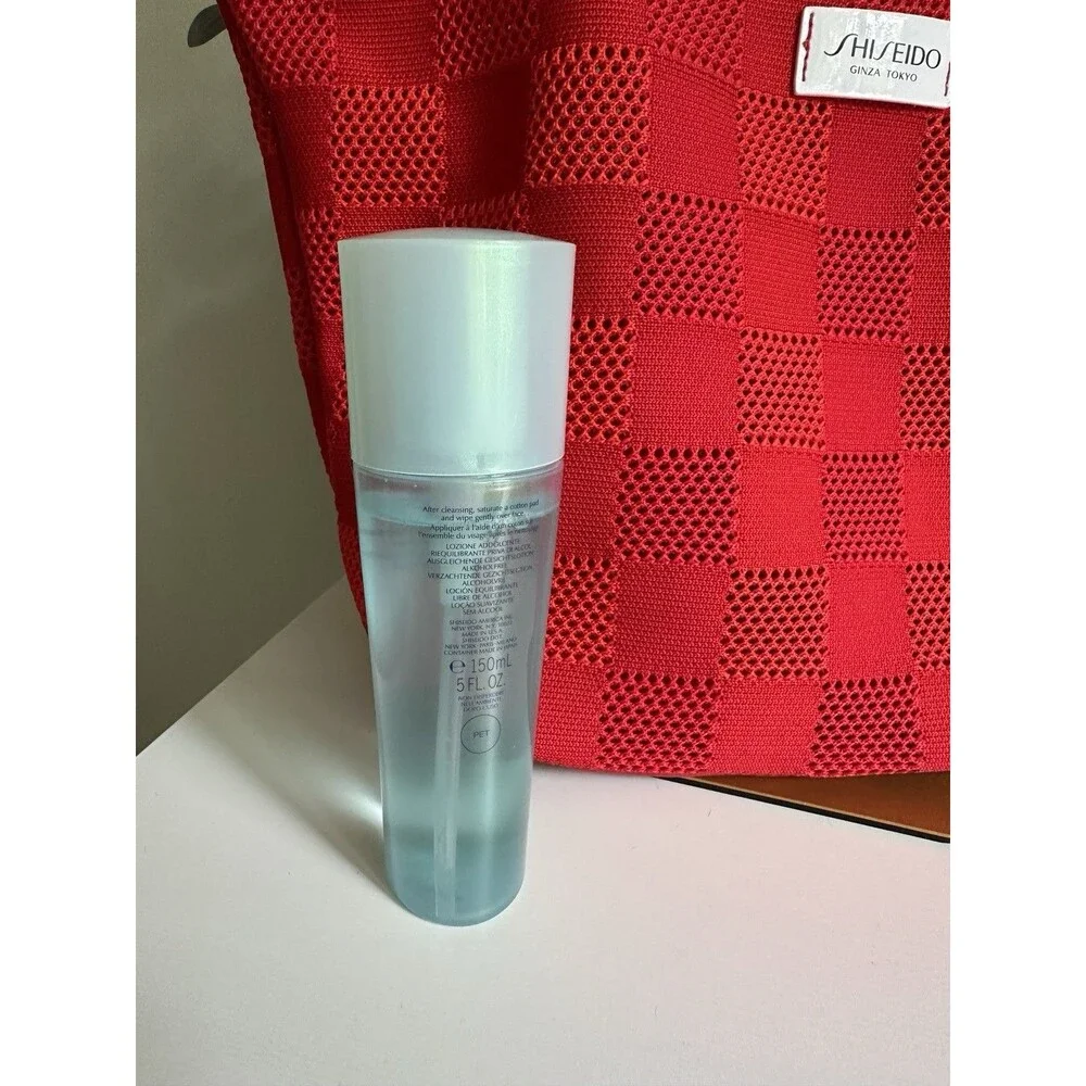 NIB Shiseido Pureness Balancing Softener Alcohol + Bonus Red Tote Discontinued